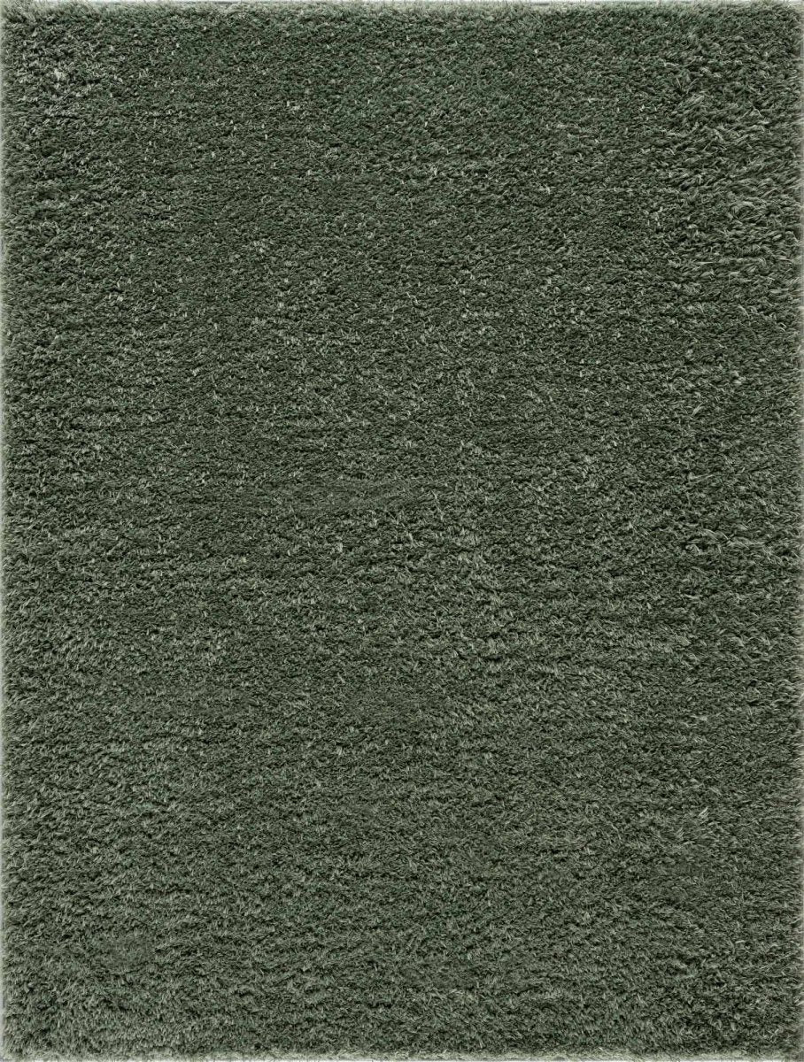 Hauteloom Faina Solid Green Washable Shag Rug - lily & onyx