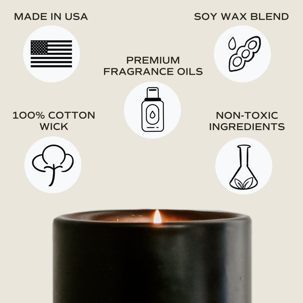 
                      
                        Sweet Water Decor Farmhouse Soy Candle - Black Stoneware Jar - 12 oz - lily & onyx
                      
                    