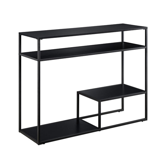 Walker Edison Fasi 42" Metal and Wood Entry Table with Tiered Shelves - lily & onyx