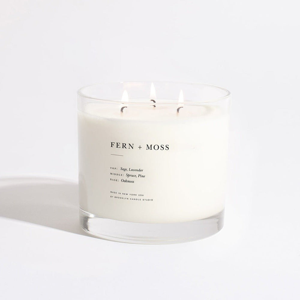 Brooklyn Candle Studio Fern + Moss Maximalist 3-Wick Candle - lily & onyx