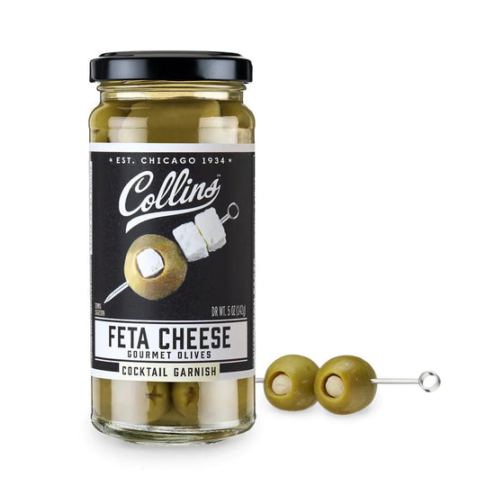 Collins Feta Cheese Cocktail Olives, 4.5 Oz - lily & onyx