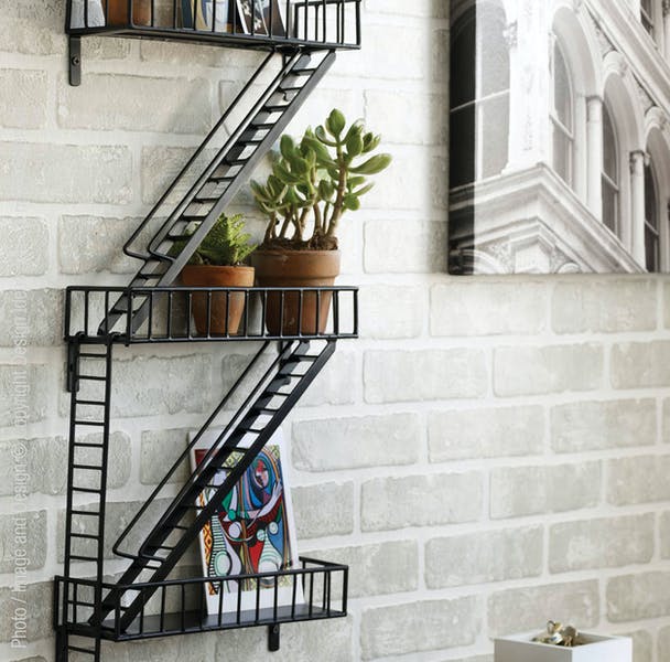 
                      
                        texxture Fire Escape Gunmetal Wall Shelf - lily & onyx
                      
                    