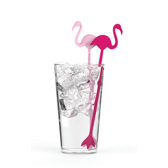 TrueZoo Flamingo Stir Sticks, Set of 5 - lily & onyx