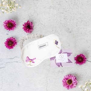 Lizush Floral Eye Cover Mask - lily & onyx