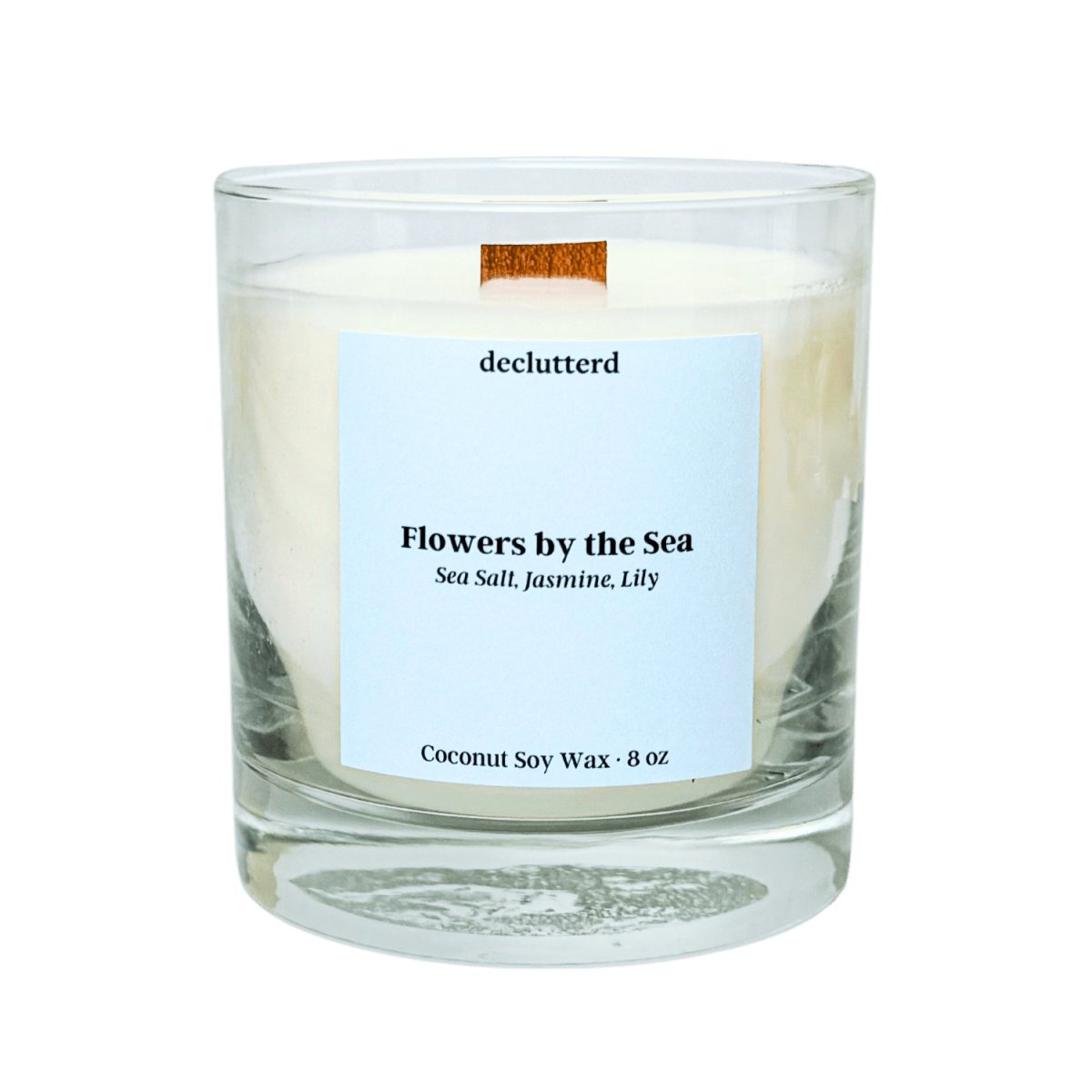 declutterd Flowers by the Sea Wood Wick Candle - lily & onyx