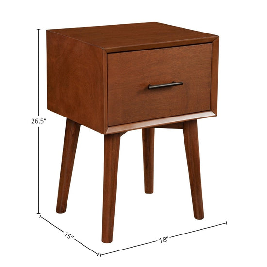 Alpine Furniture Flynn End Table, Acorn - lily & onyx