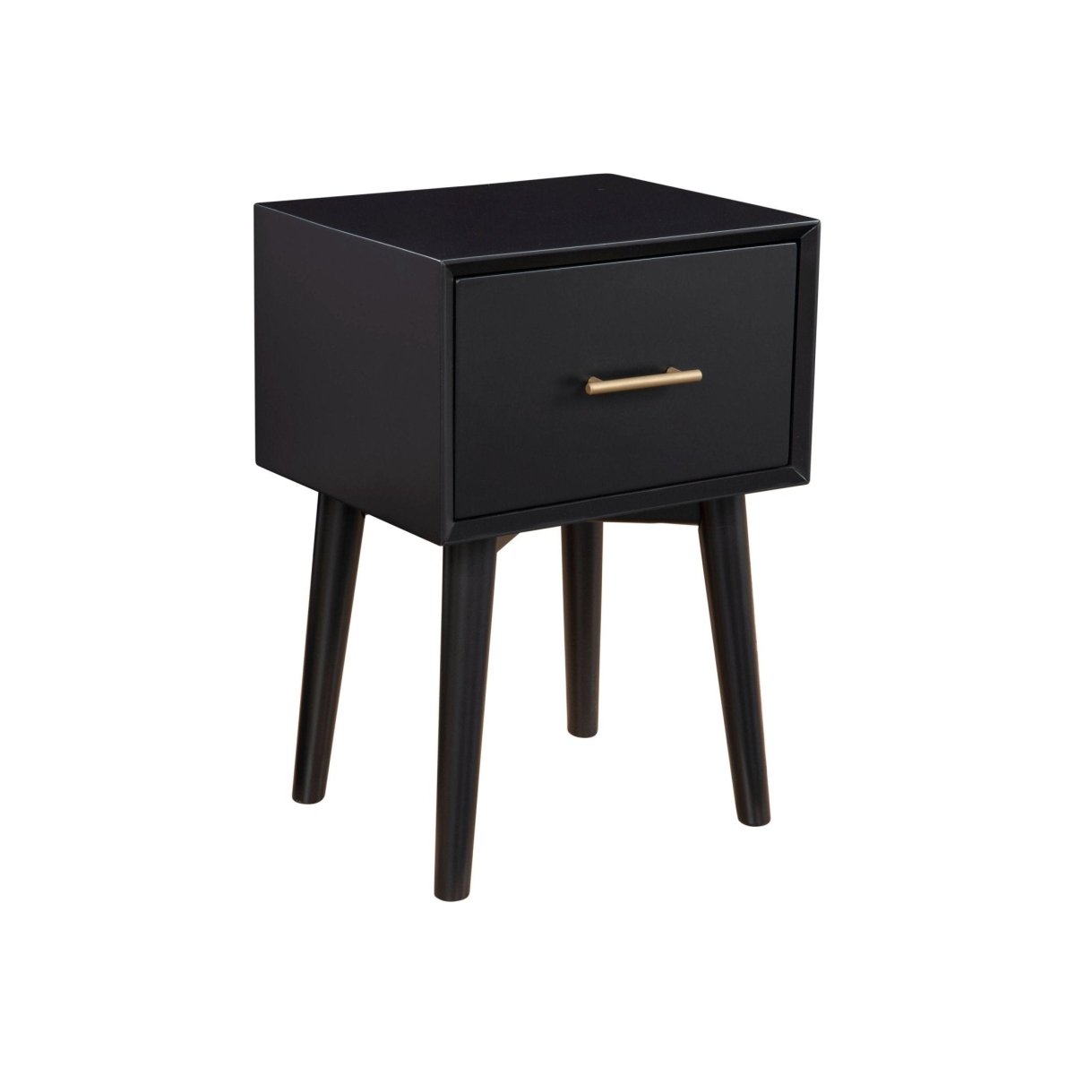 Alpine Furniture Flynn End Table, Black - lily & onyx