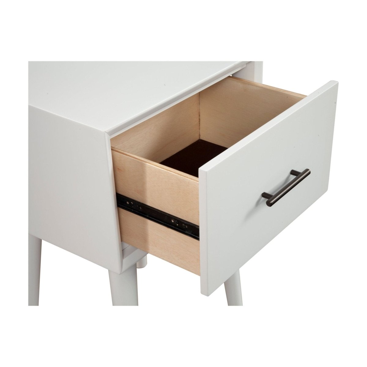 Alpine Furniture Flynn End Table, White - lily & onyx