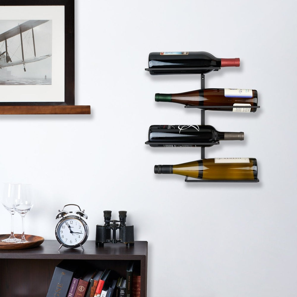 TRUE Four Bottle Wall Mounted Wine Rack - lily & onyx