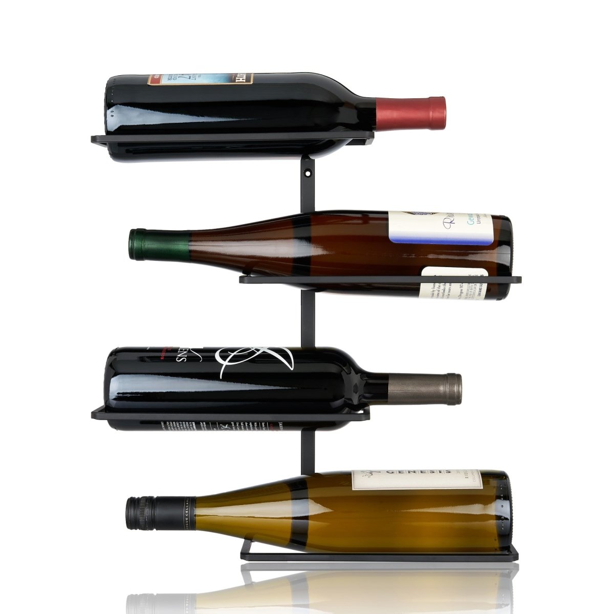 TRUE Four Bottle Wall Mounted Wine Rack - lily & onyx