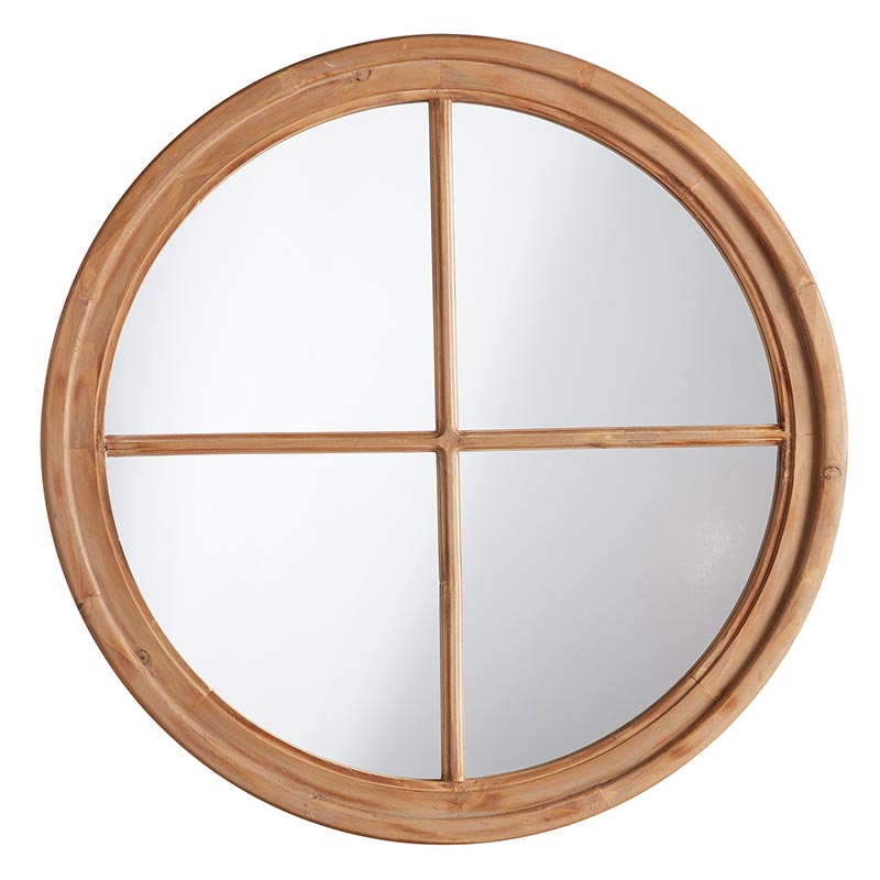 47th & Main Four Panel Round Wall Mirror - lily & onyx