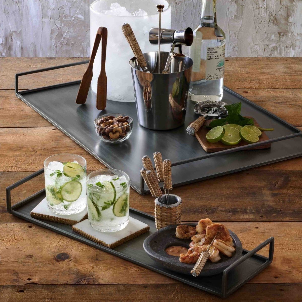 texxture Framework™ Solid Iron Serving Tray - lily & onyx