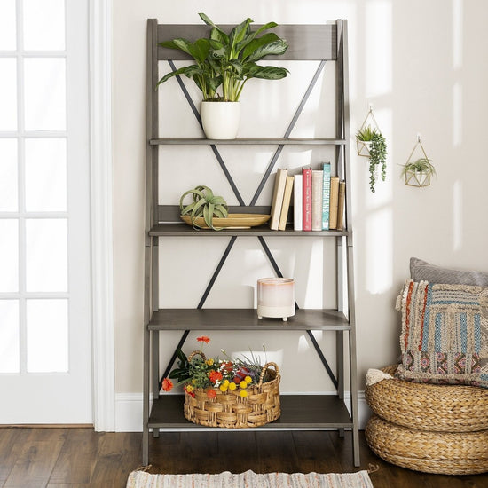 Walker Edison Frankie Solid Wood Bookshelf - lily & onyx