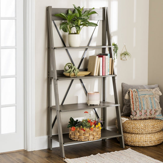 Walker Edison Frankie Solid Wood Bookshelf - lily & onyx