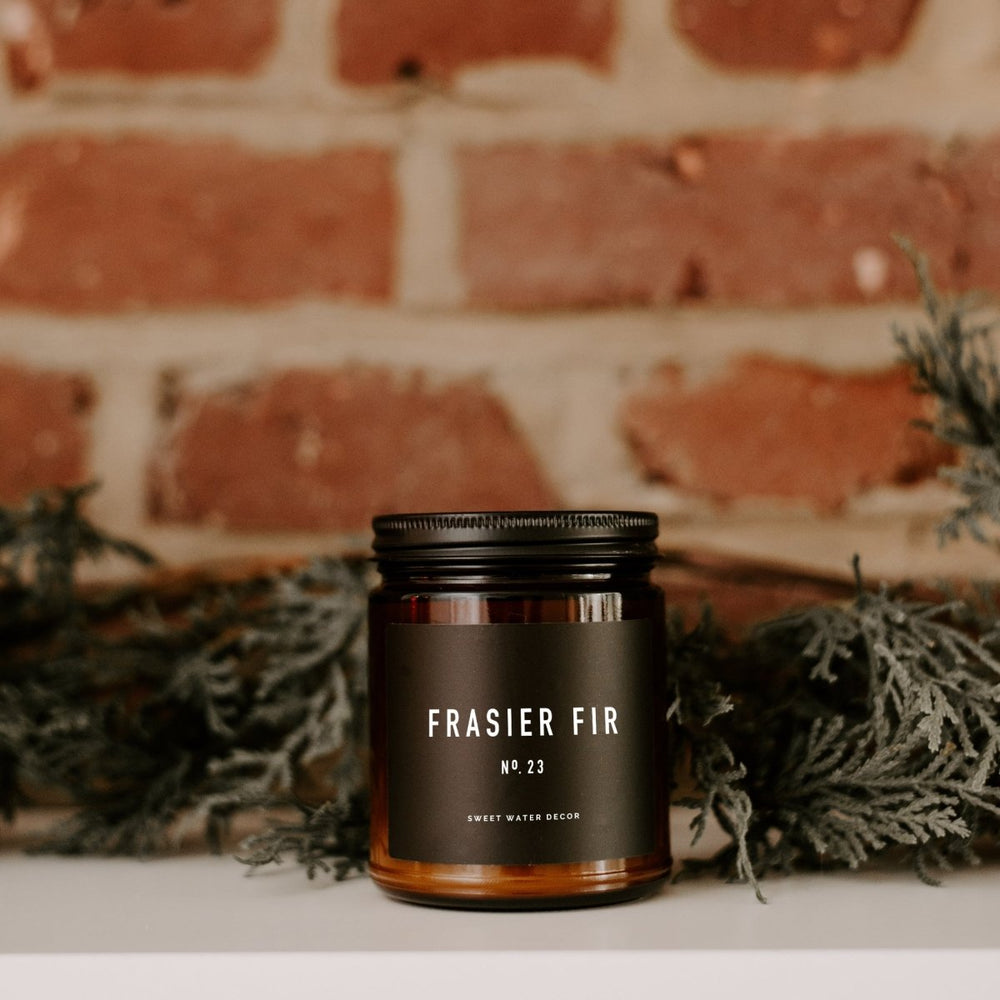 
                      
                        Sweet Water Decor Fraser Fir Soy Candle - Amber Jar - 9 oz - lily & onyx
                      
                    