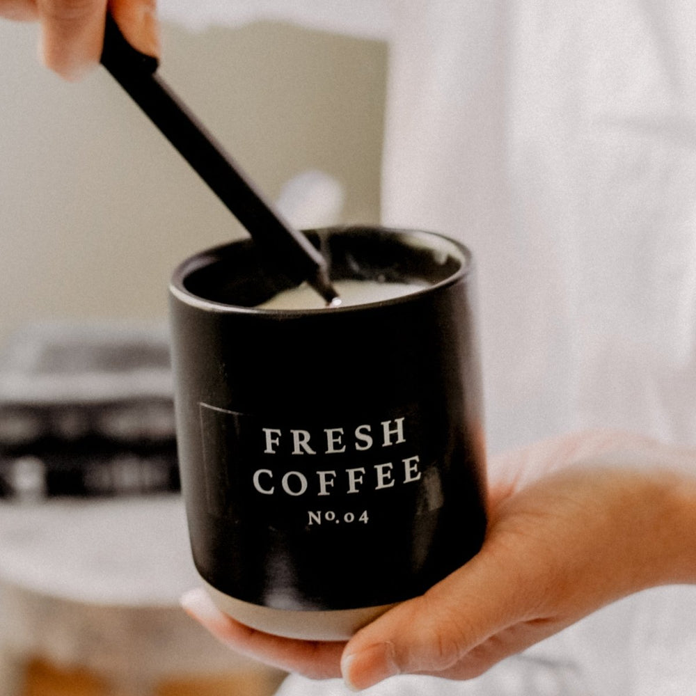 
                      
                        Sweet Water Decor Fresh Coffee Soy Candle - Black Stoneware Jar - 12 oz - lily & onyx
                      
                    