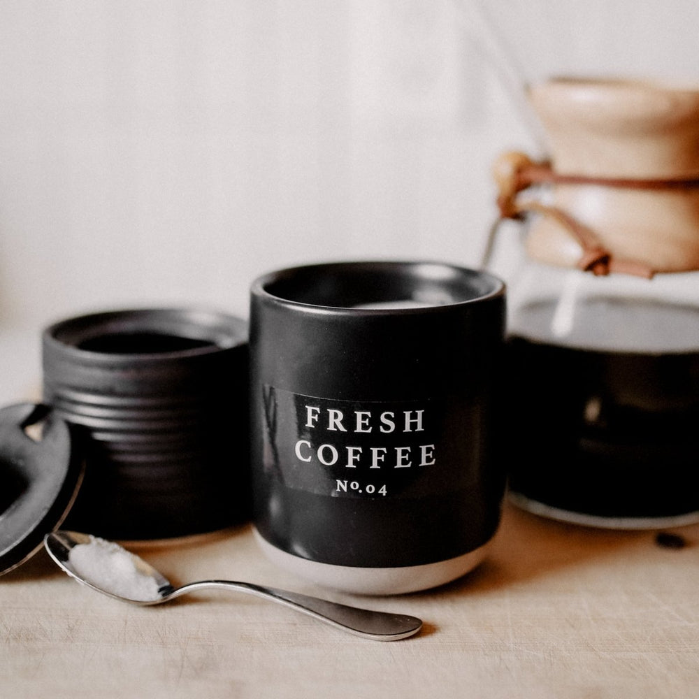 
                      
                        Sweet Water Decor Fresh Coffee Soy Candle - Black Stoneware Jar - 12 oz - lily & onyx
                      
                    