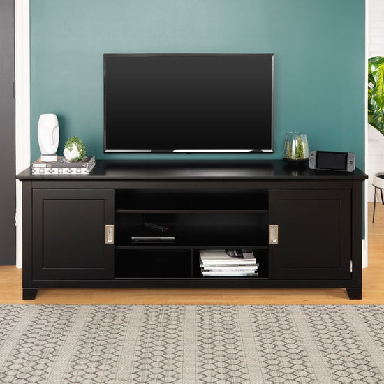 Walker Edison Fullview Traditional Wood TV Stand - lily & onyx