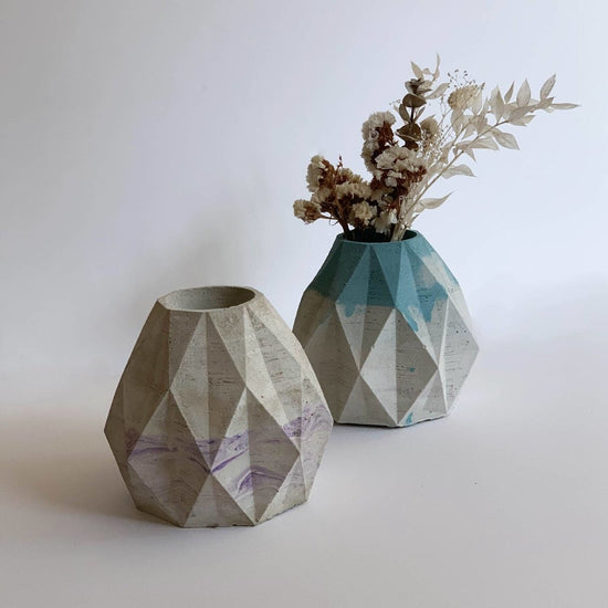 Uno Atelier Geoid Decorative Concrete Object & Vase - lily & onyx