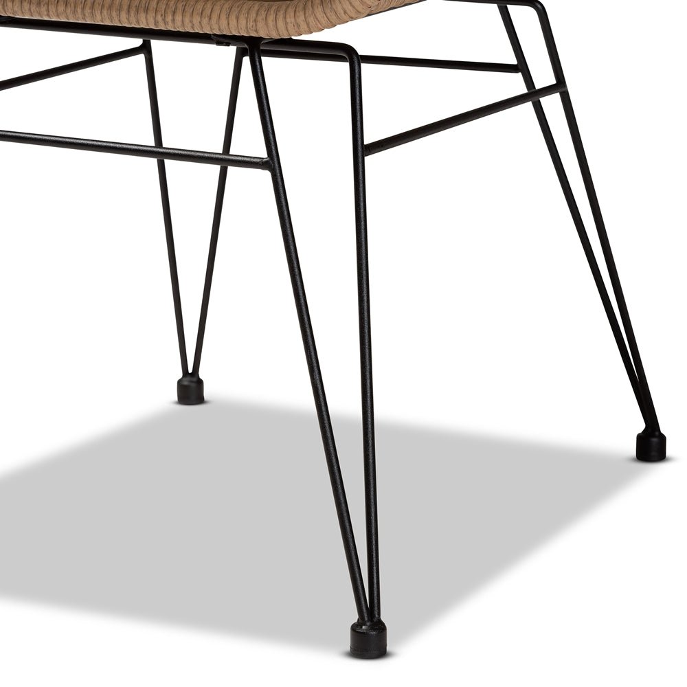 
                      
                        Baxton Studio Giorgia Modern & Contemporary Beige Fabric & Brown Synthetic Rattan 2 Piece Patio Chair Set - lily & onyx
                      
                    