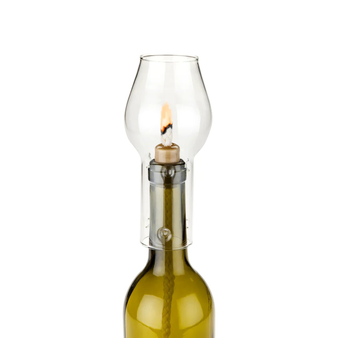 Twine Living Glass Hurricane Bottle Lamp - lily & onyx