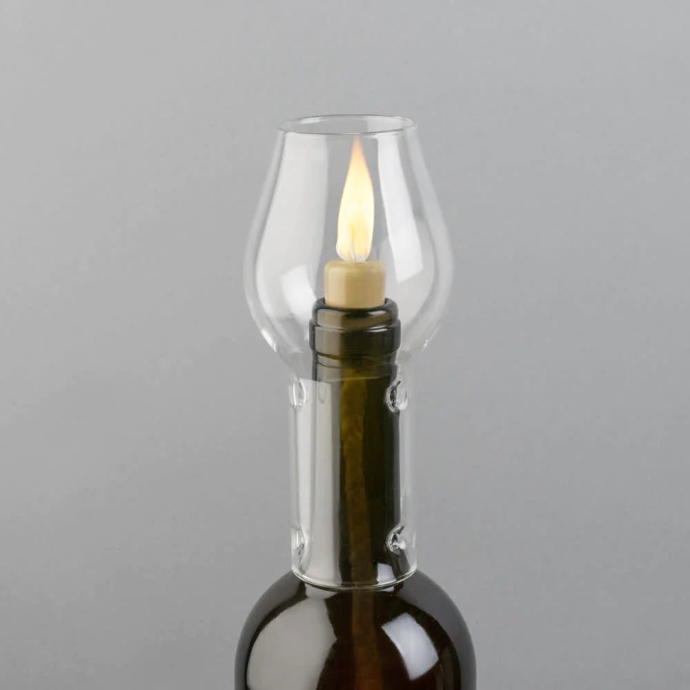 Twine Living Glass Hurricane Bottle Lamp - lily & onyx