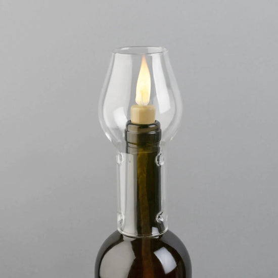 Twine Living Glass Hurricane Bottle Lamp - lily & onyx