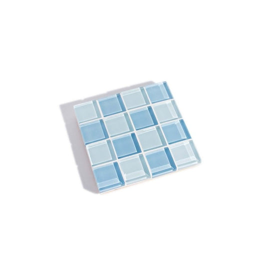 Subtle Art Studios Glass Tile Coaster - Baby Blue - lily & onyx