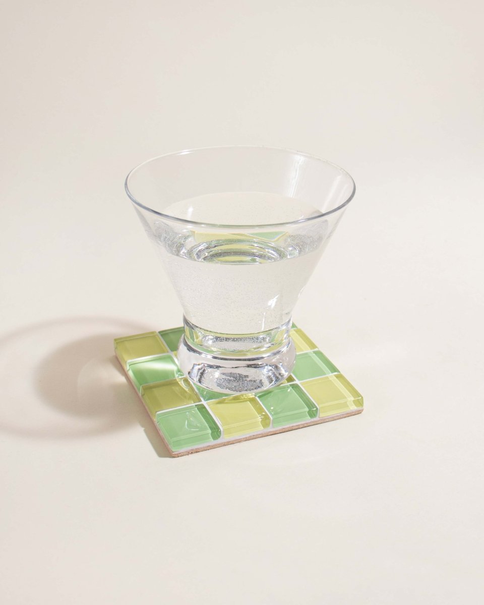 Subtle Art Studios Glass Tile Coaster - Baby Corn - lily & onyx
