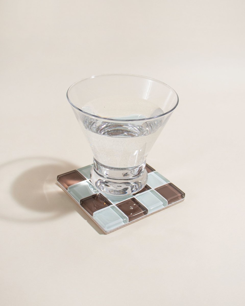 Subtle Art Studios Glass Tile Coaster - Classic Milk Chocolate - lily & onyx