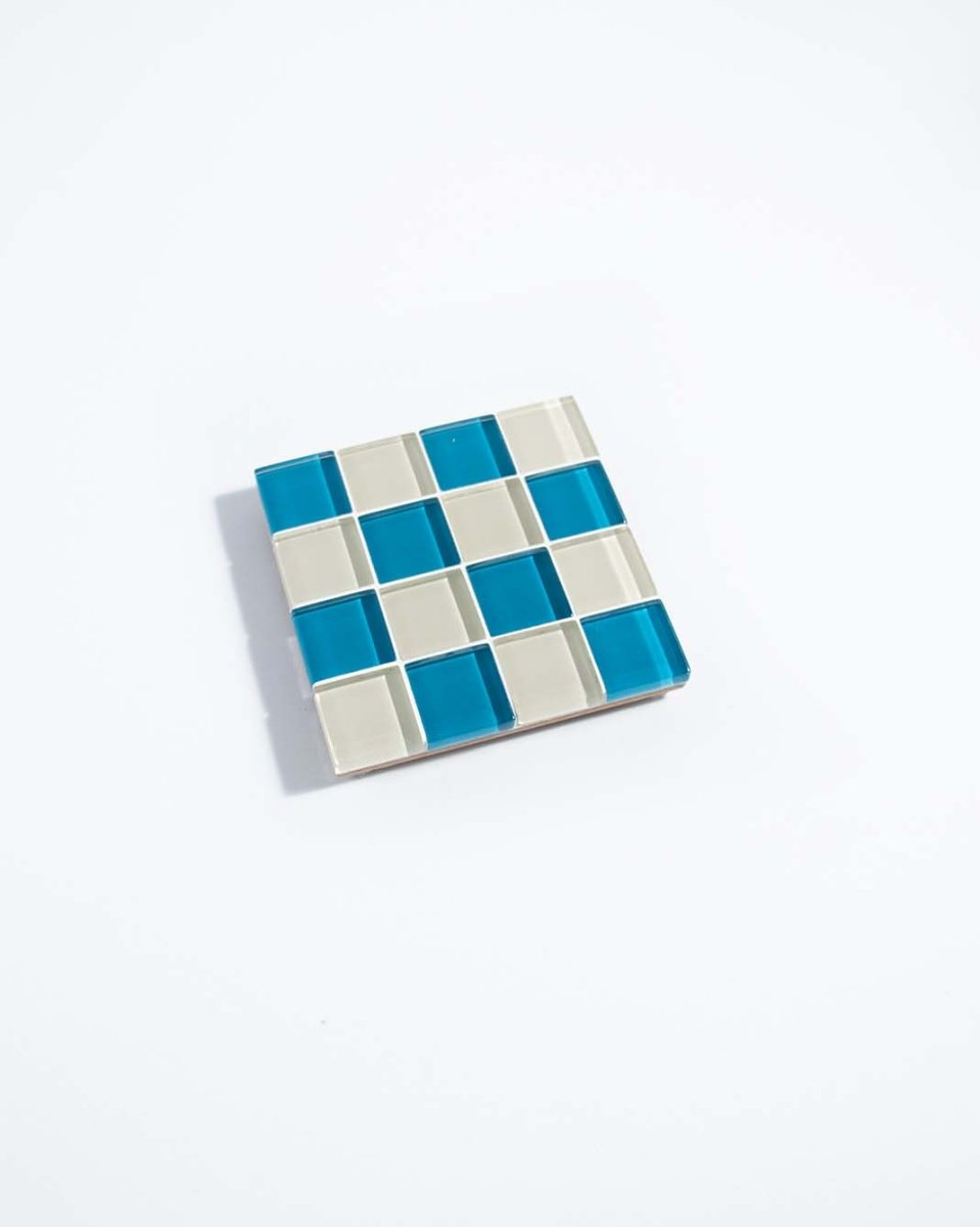 Subtle Art Studios Glass Tile Coaster - Cottage by the Beach - lily & onyx