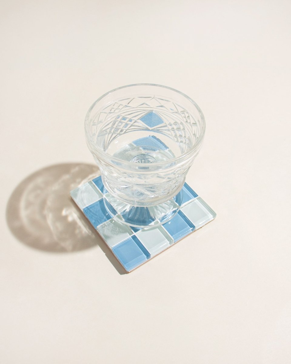 Subtle Art Studios Glass Tile Coaster - Elderberries Milk Chocolate - lily & onyx