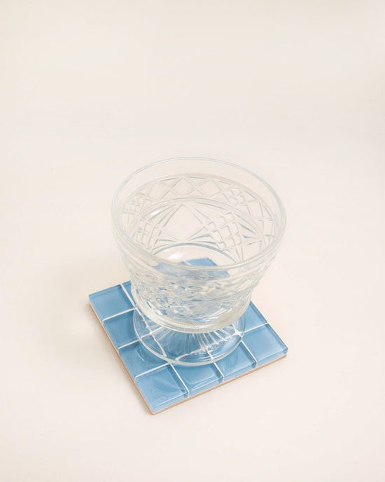 Subtle Art Studios Glass Tile Coaster - It's Sky - lily & onyx