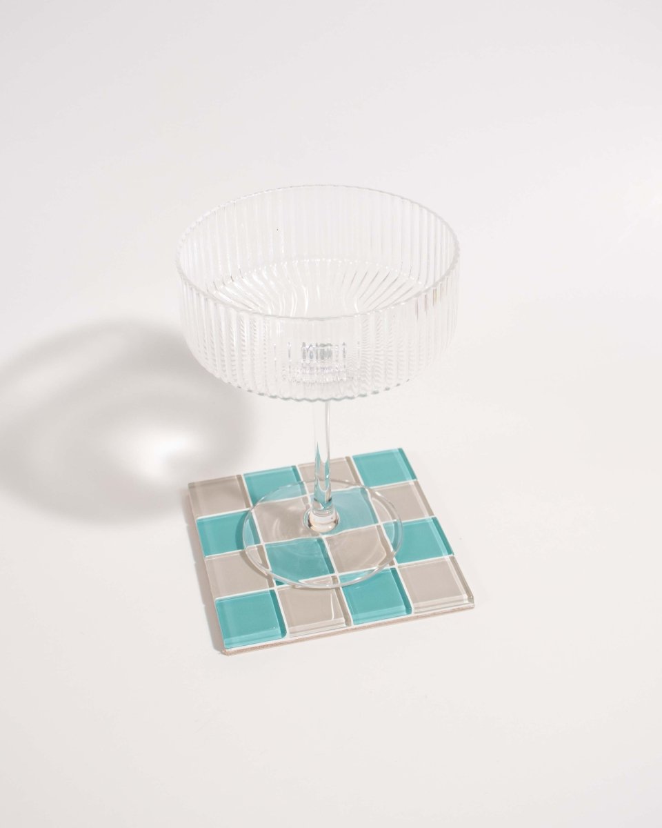 Subtle Art Studios Glass Tile Coaster - La French - lily & onyx