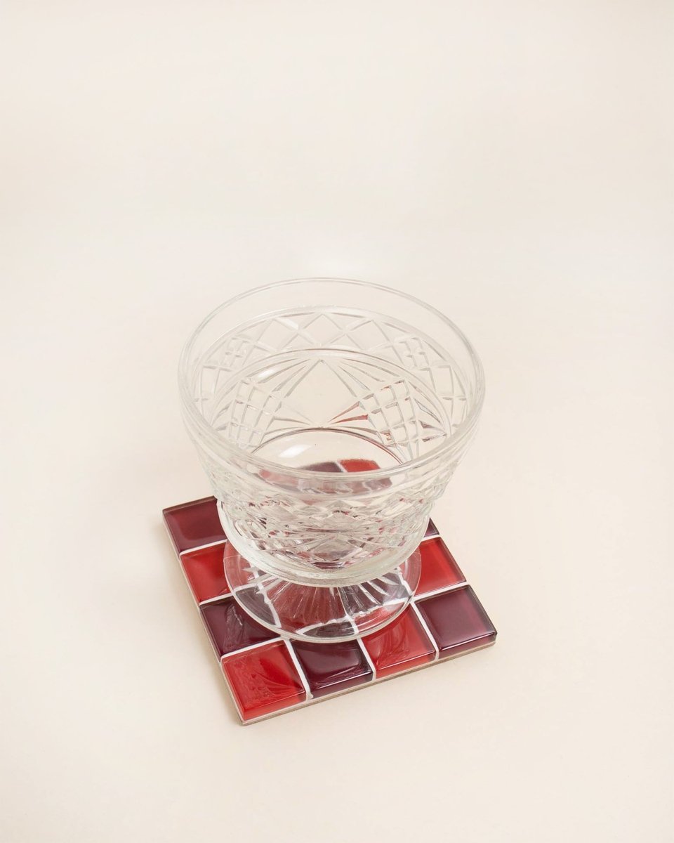 Subtle Art Studios Glass Tile Coaster - Mon Amour - lily & onyx