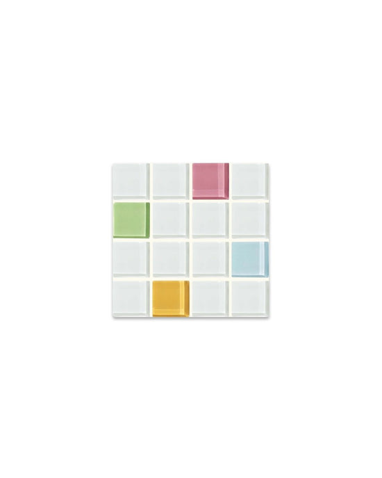 Subtle Art Studios Glass Tile Coaster - Randomness - Option 3 - lily & onyx