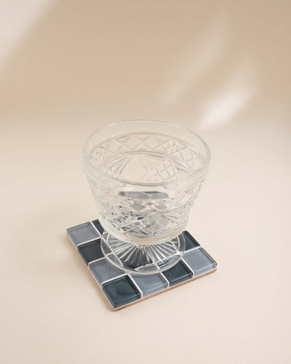 Load image into Gallery viewer, Subtle Art Studios Glass Tile Coaster - That&amp;#39;s Fate - lily &amp;amp; onyx
