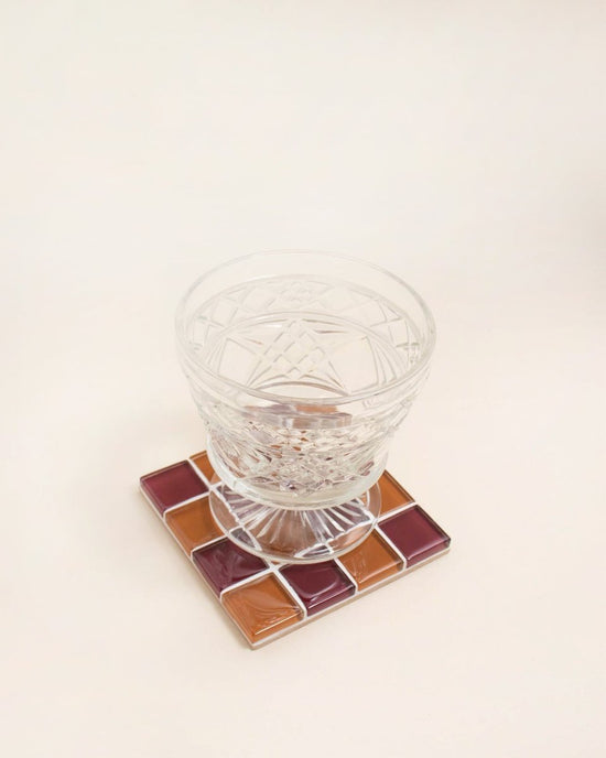 Subtle Art Studios Glass Tile Coaster - The Old Day - lily & onyx