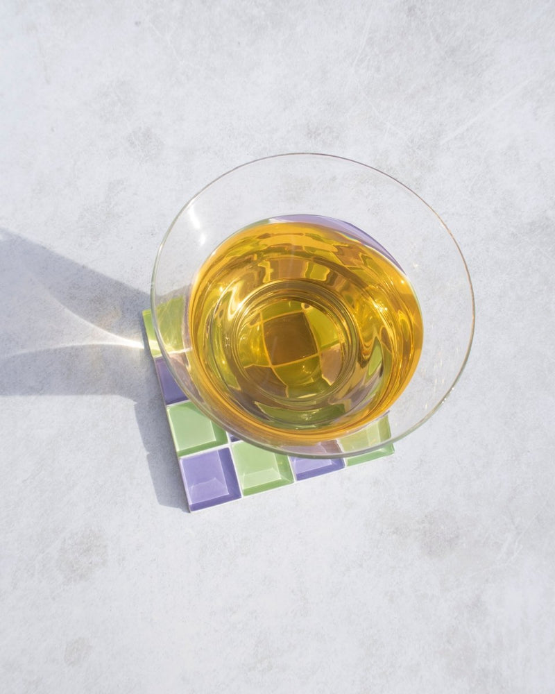 
                      
                        Subtle Art Studios Glass Tile Coaster - Ube Matcha Latte - lily & onyx
                      
                    