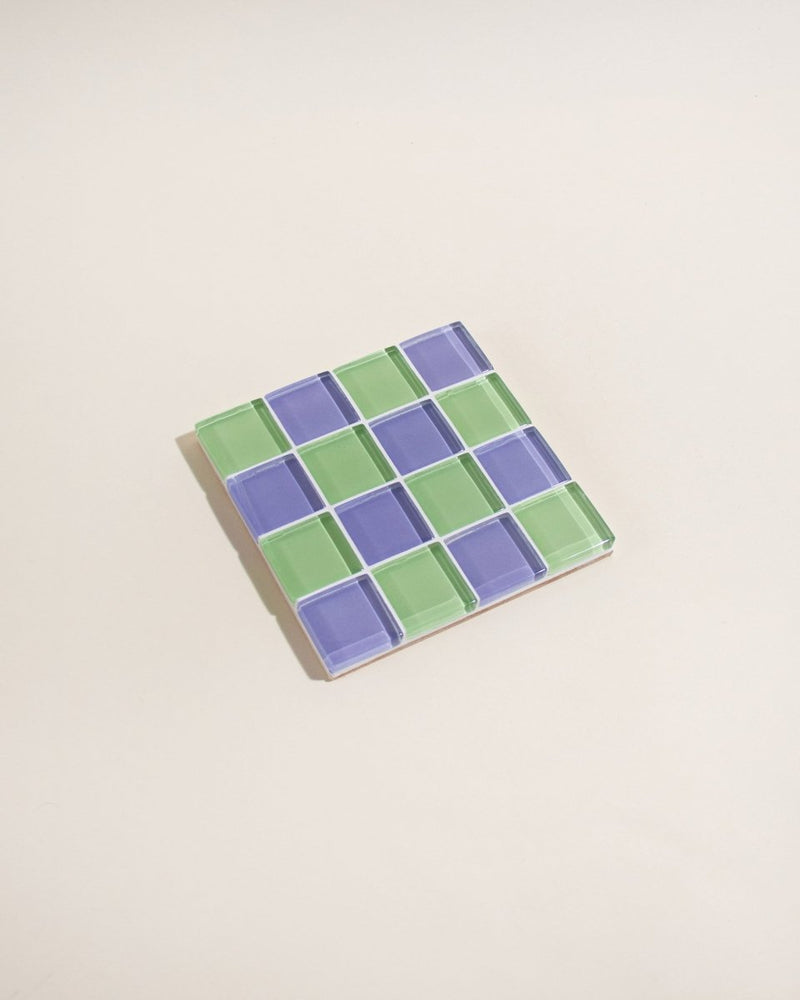 
                      
                        Subtle Art Studios Glass Tile Coaster - Ube Matcha Latte - lily & onyx
                      
                    