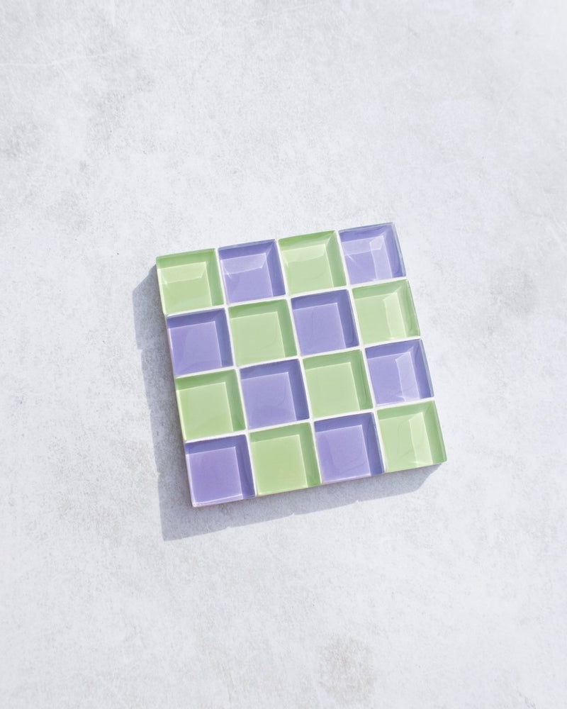 
                      
                        Subtle Art Studios Glass Tile Coaster - Ube Matcha Latte - lily & onyx
                      
                    