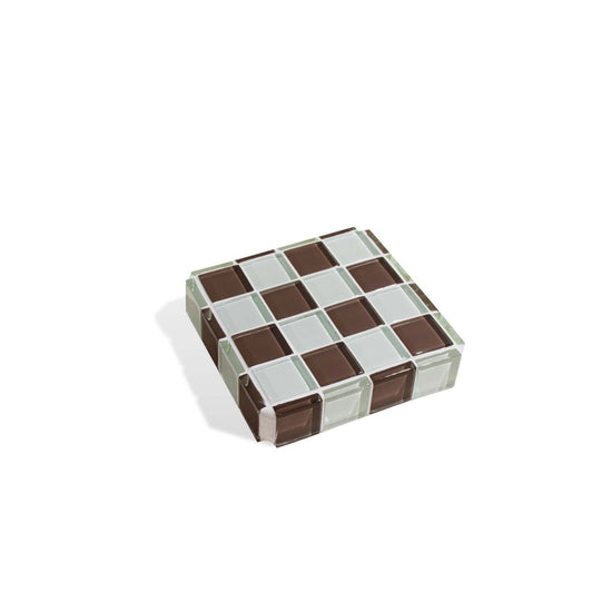 Load image into Gallery viewer, Subtle Art Studios Glass Tile Cube - Classic Milk Chocolate - lily &amp;amp; onyx
