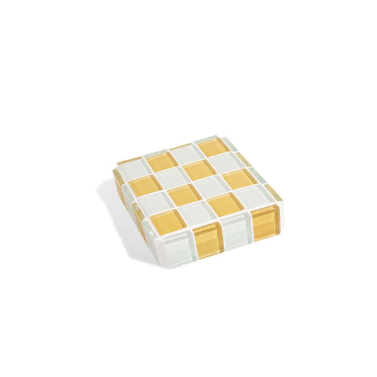 Subtle Art Studios Glass Tile Cube - Honey Milk Chocolate - lily & onyx