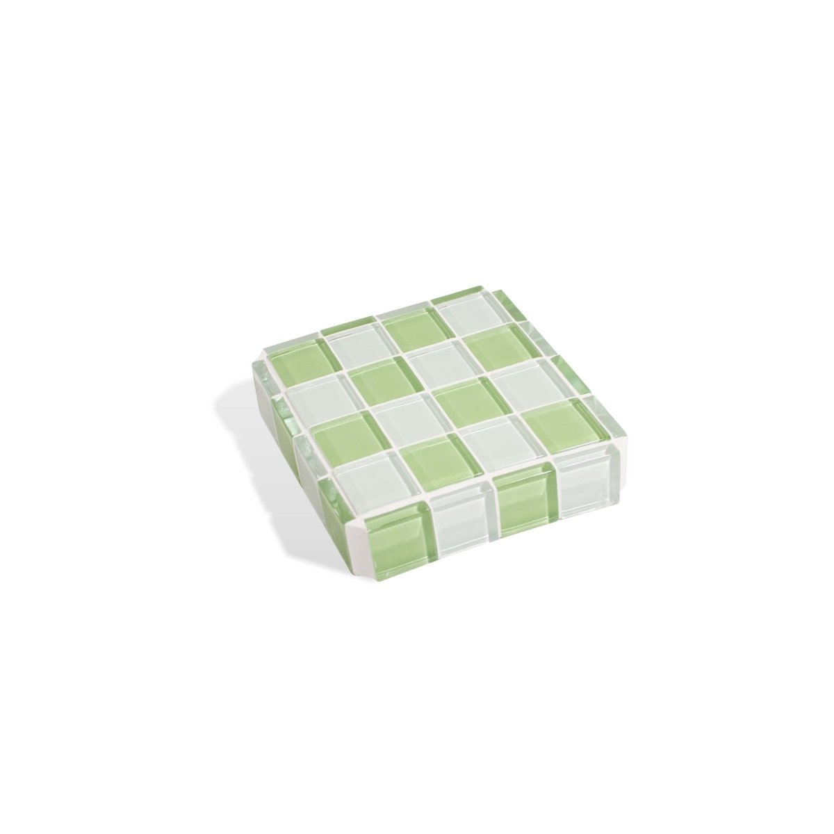 Subtle Art Studios Glass Tile Cube - Pistachio Milk Chocolate - lily & onyx