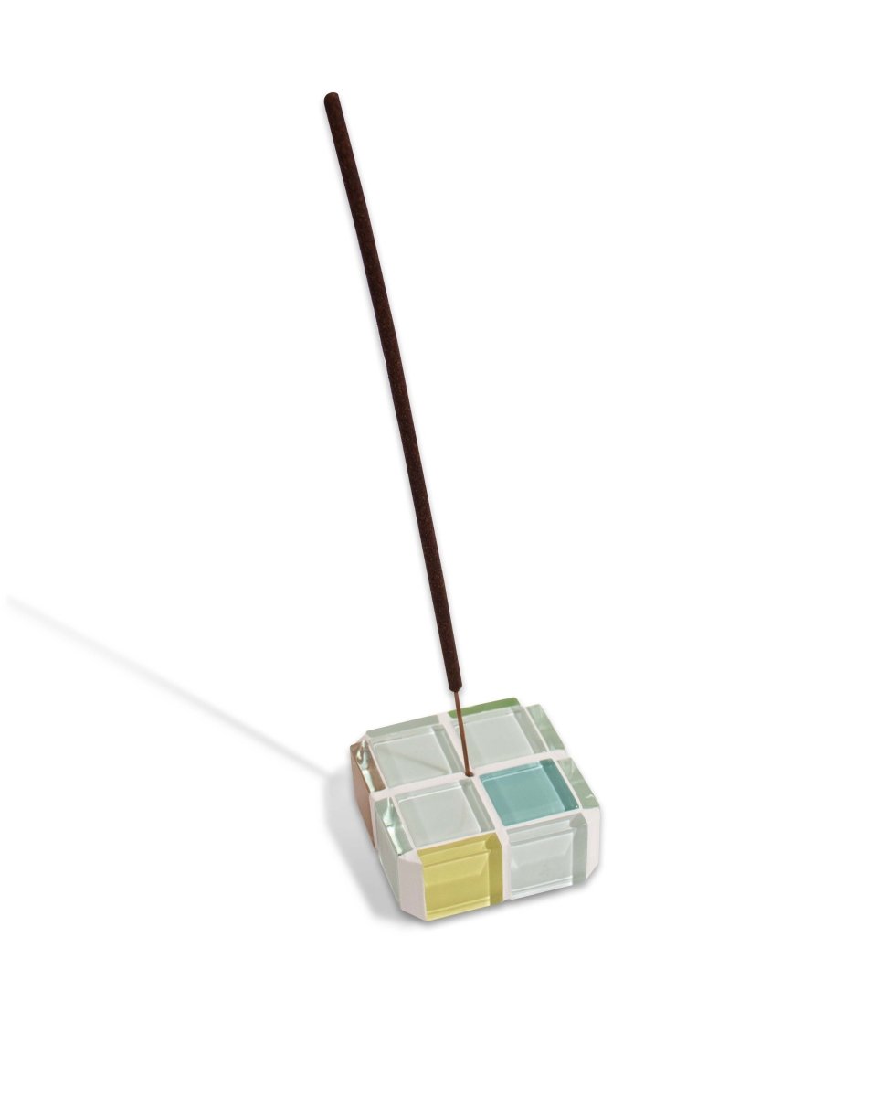 Load image into Gallery viewer, Subtle Art Studios Glass Tile Incense Holder - Randomness - Option 4 - lily &amp;amp; onyx
