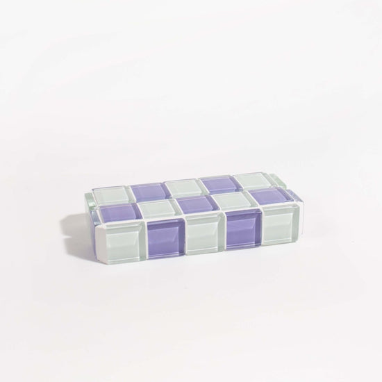 Subtle Art Studios Glass Tile Picture Stand - Lavender Latte - lily & onyx