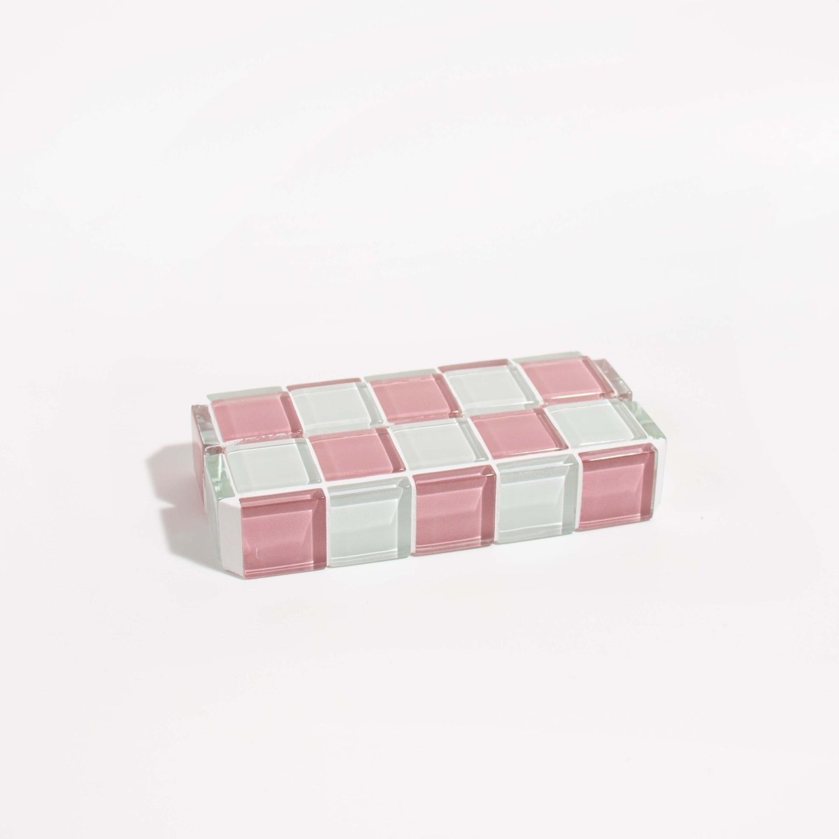 Subtle Art Studios Glass Tile Picture Stand - Pink Himalayan Milk Chocolate - lily & onyx