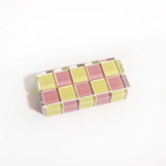 Subtle Art Studios Glass Tile Picture Stand - Pink Lemonade - lily & onyx