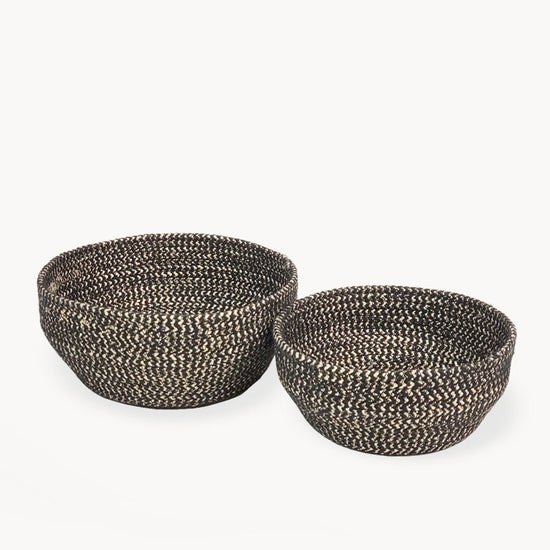 KORISSA Glitter Bowl, Black - Set of 2 - lily & onyx