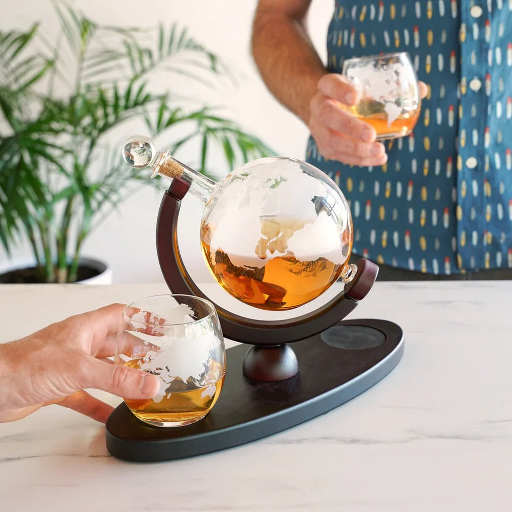
                      
                        Viski Globe Decanter & Whiskey Tumblers Set - lily & onyx
                      
                    